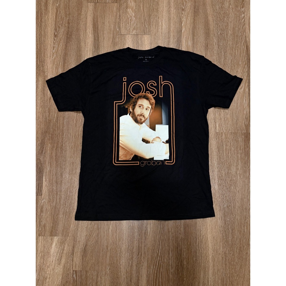 Josh Groban Official Concert‎ Graphic T-Shirt Black Cotton Mens XL New No Tags